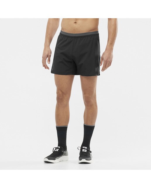 Short de hombre 5"Cross Salomon - Negro Negro-2