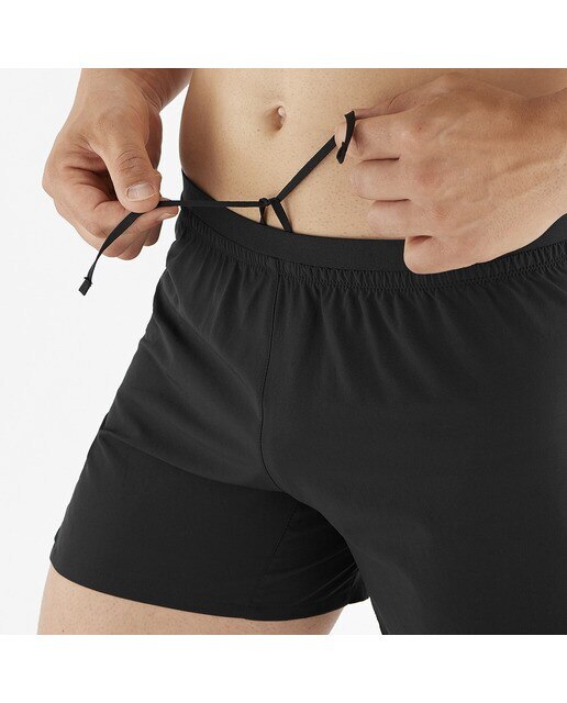 Short de hombre 5"Cross Salomon - Negro Negro-3