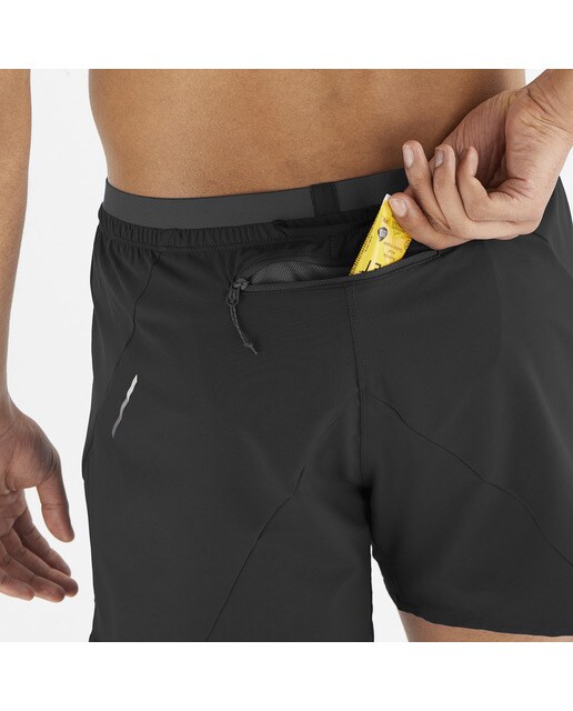 Short de hombre 5"Cross Salomon - Negro Negro-6