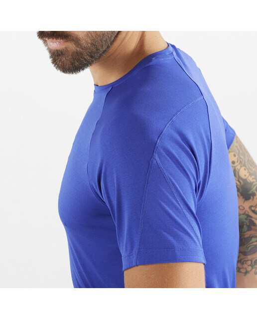 Imagen 4 de Camiseta de hombre Cross Run Salomon - Azul Azul