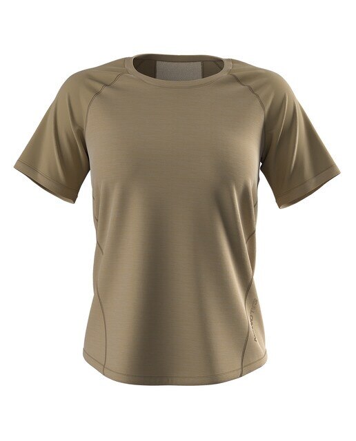 T-shirt Outline Castanho-1