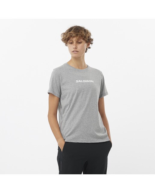 T-shirt Logo Cinzento-1