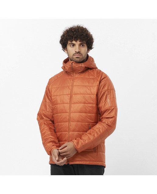 Casaco Outline Hooded Castanho-1
