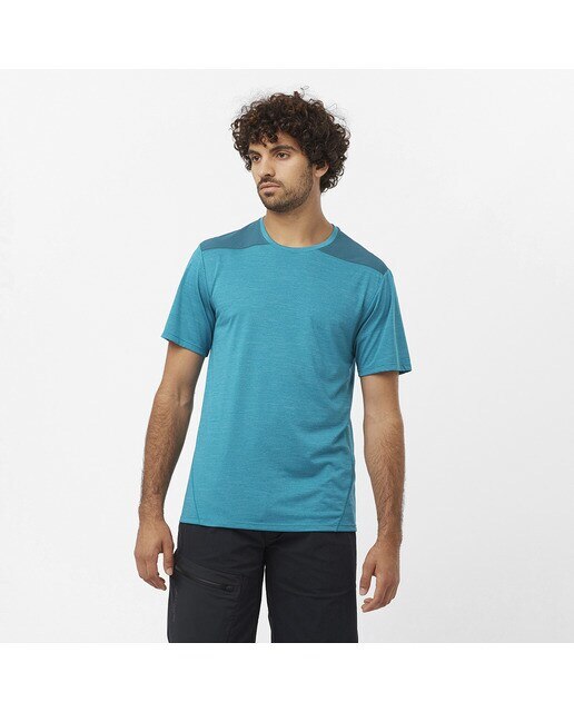 T-shirt Outline Azul-1