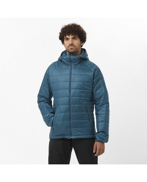 Casaco Outline Hooded Azul-1