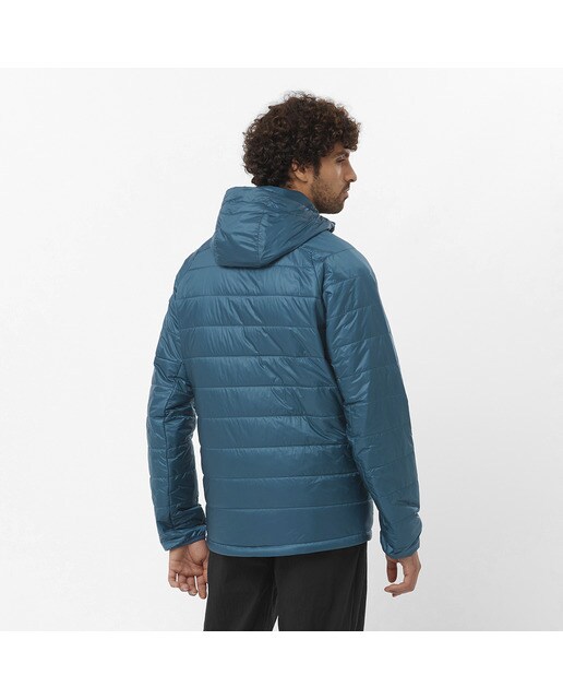 Casaco Outline Hooded Azul-2