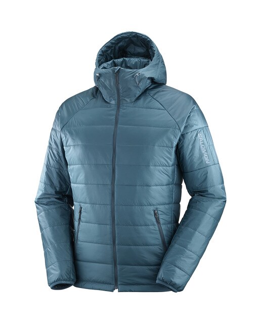 Casaco Outline Hooded Azul-3