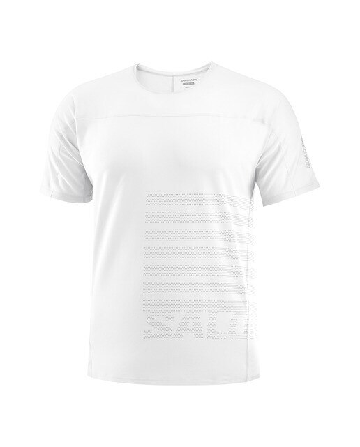 Camiseta de hombre Sense Aero Salomon - Blanco Blanco-3