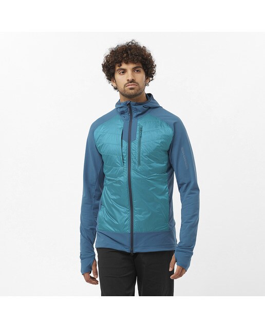Casaco Elixir Hybrid Hooded Azul-1