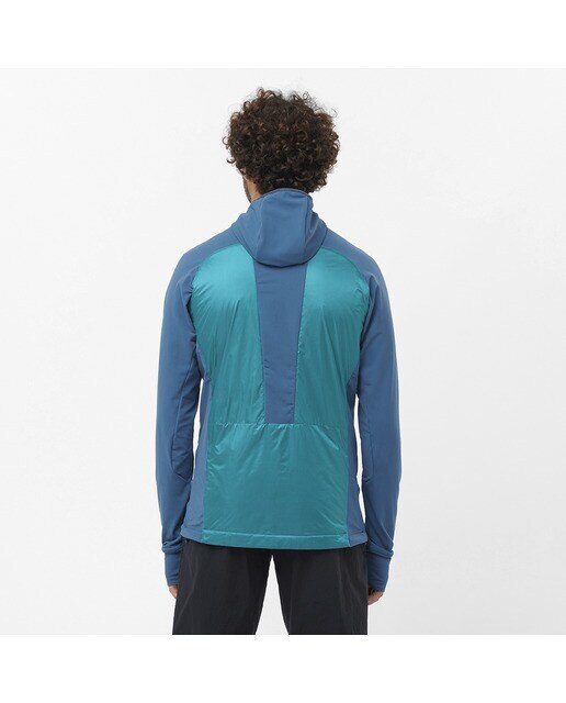 Casaco Elixir Hybrid Hooded Azul-2