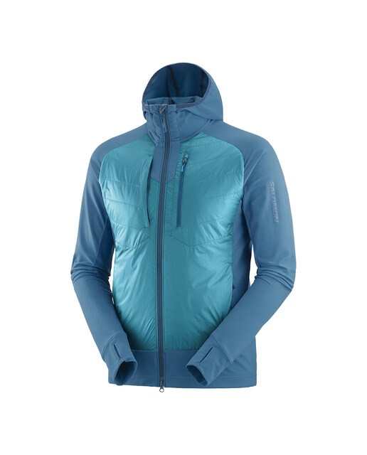 Casaco Elixir Hybrid Hooded Azul-3