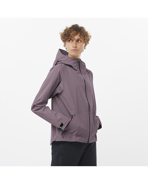 Chaqueta shell de hombre Outerpath 2.5L Waterproof Salomon - Rosa Rosa-1