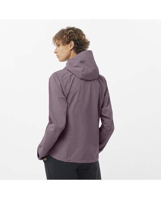 Chaqueta shell de hombre Outerpath 2.5L Waterproof Salomon - Rosa Rosa-2