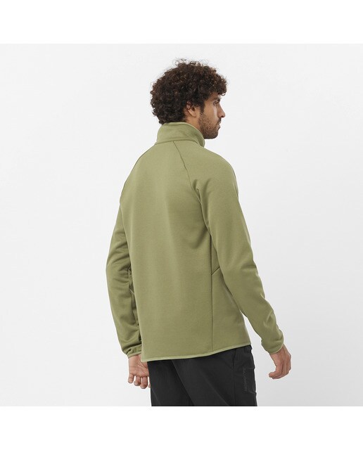 Sweatshirt Essential Warm Half Zip Castanho-2