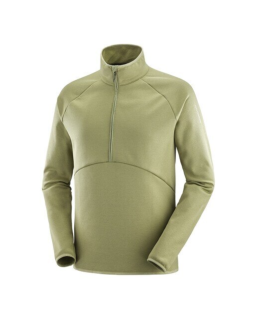 Sweatshirt Essential Warm Half Zip Castanho-3