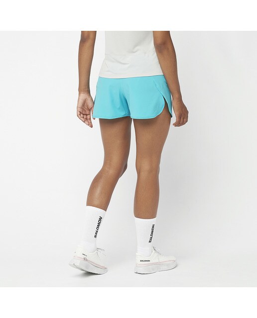 Short de mujer Cross 3'' Salomon - Azul Azul-2