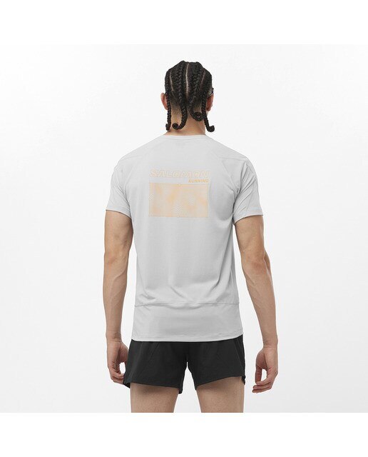 T-shirt Cross Run Cinzento-2