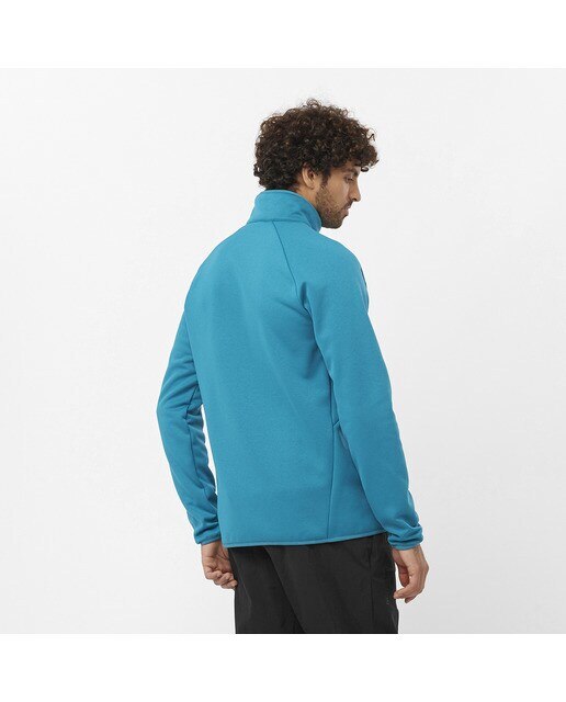 Sweatshirt Essential Warm Half Zip Azul-2