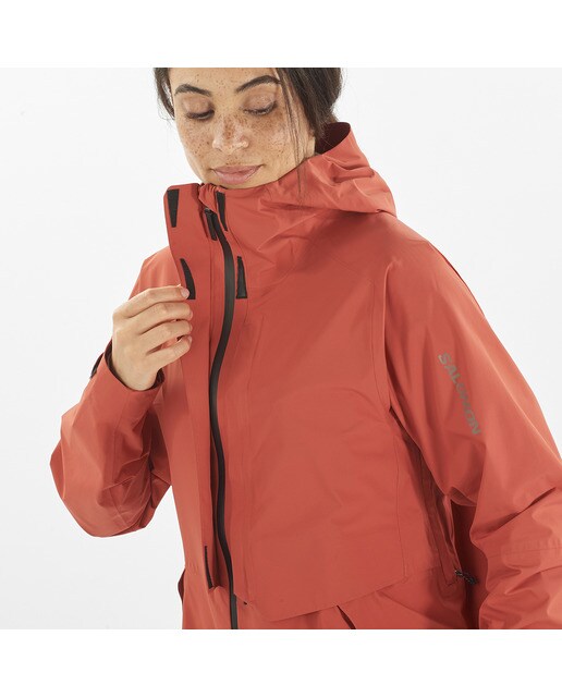 Chaqueta de mujer Outerpath Pro 2.5L Salomon - Rojo Rojo-3