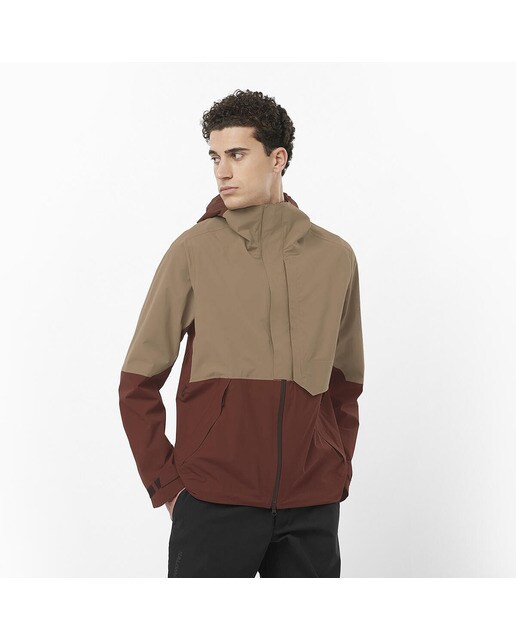 Chaqueta de hombre Outerpath Pro 2.5L Salomon - Marrón Marrón-1