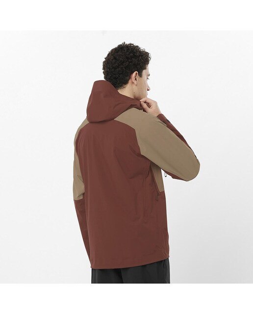 Chaqueta de hombre Outerpath Pro 2.5L Salomon - Marrón Marrón-2