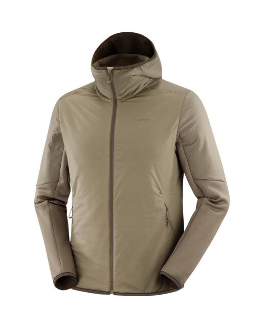 Sweatshirt Outline Hybrid Warm Castanho-3