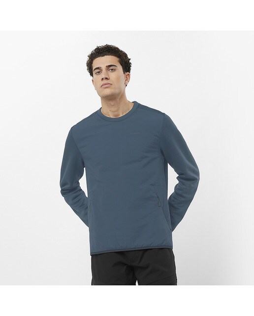Imagen 0 de Sudadera de hombre Outline Hybrid Warm Salomon Azul