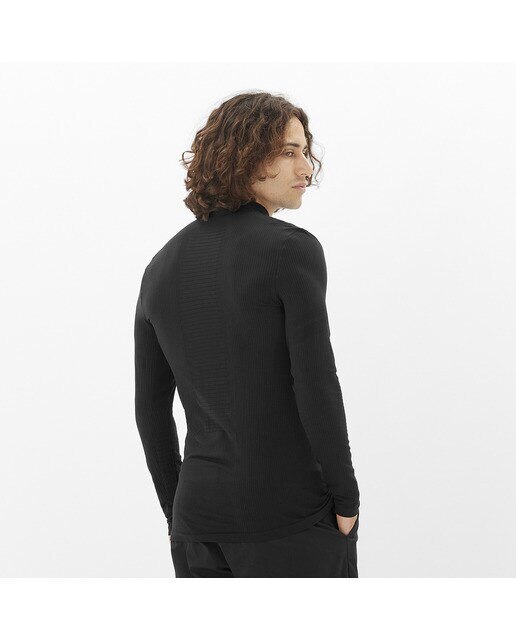 T-shirt Essential Seamless Salomon Preto-2