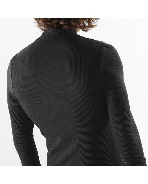 T-shirt Essential Seamless Salomon Preto-3