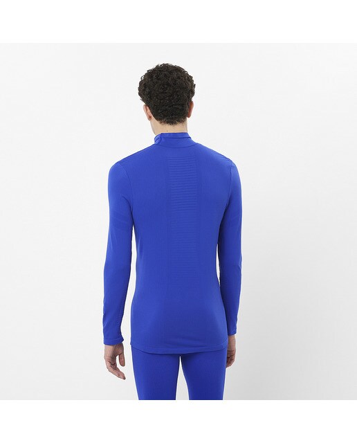 T-shirt Essential Seamless Salomon Azul-2