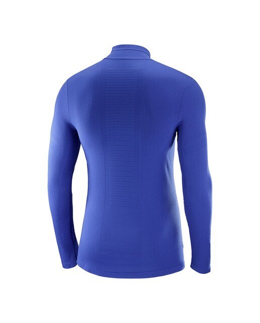 T-shirt Essential Seamless Salomon Azul-4