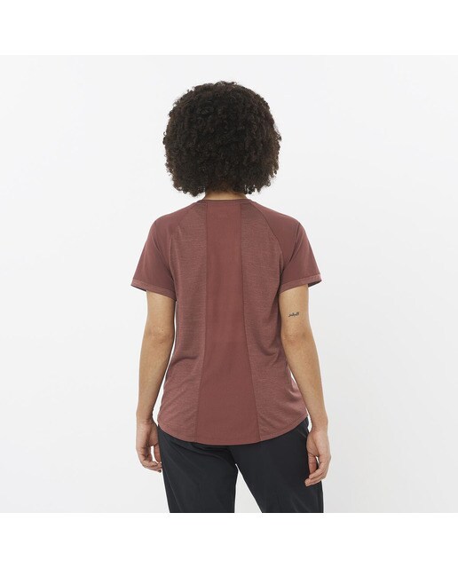 T-shirt Outline Castanho-1
