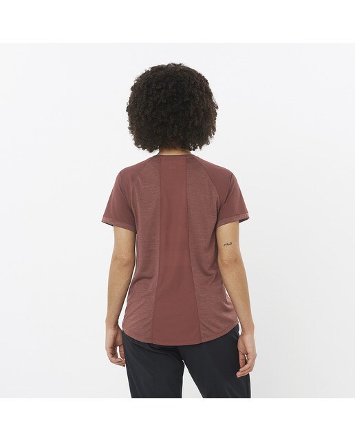 T-shirt Outline Castanho-2