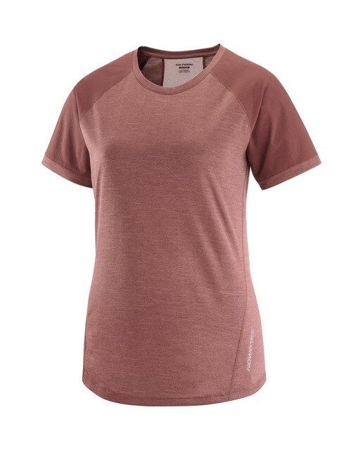 T-shirt Outline Castanho-4