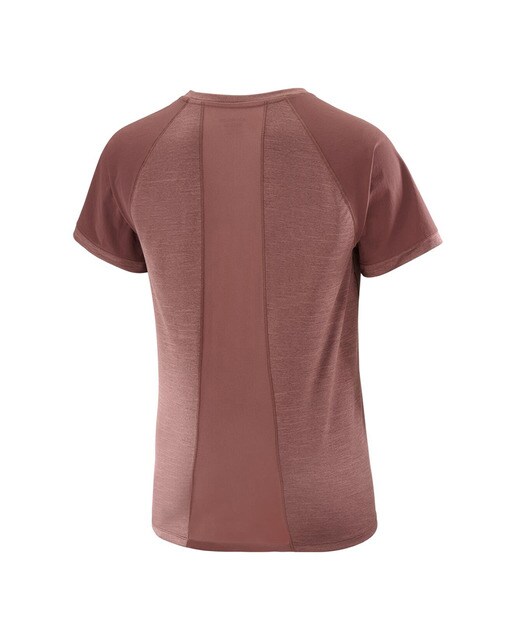 T-shirt Outline Castanho-5