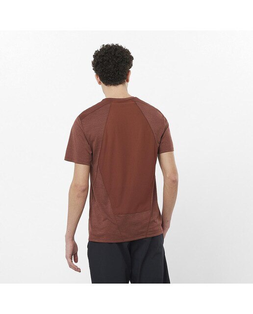 T-shirt Outline Castanho-2
