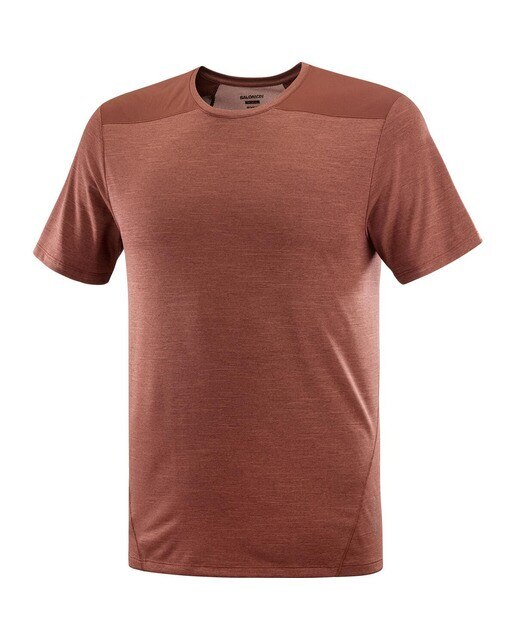T-shirt Outline Castanho-3