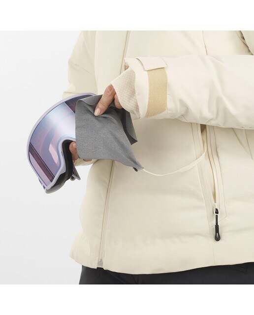 Chaqueta de mujer Alpenflow Down Salomon - Blanco Blanco-3