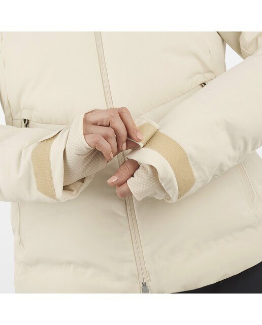 Chaqueta de mujer Alpenflow Down Salomon - Blanco Blanco-5