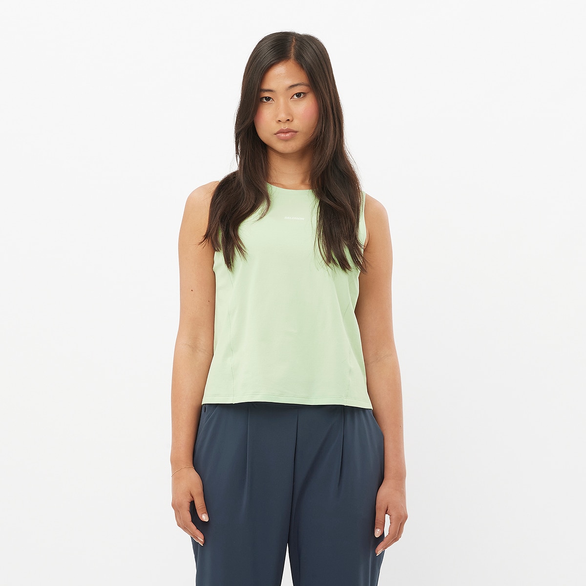 T-shirt sem Mangas Trackline Verde-1