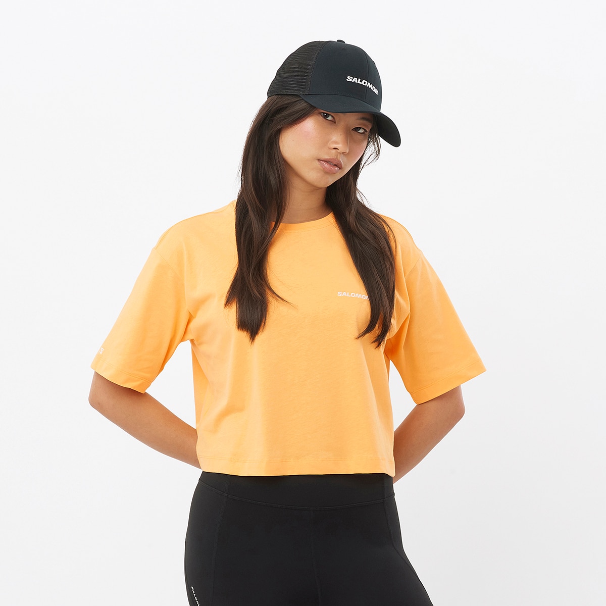 Imagen 0 de Camiseta de manga corta de mujer SALOMON LOGO Salomon Naranja