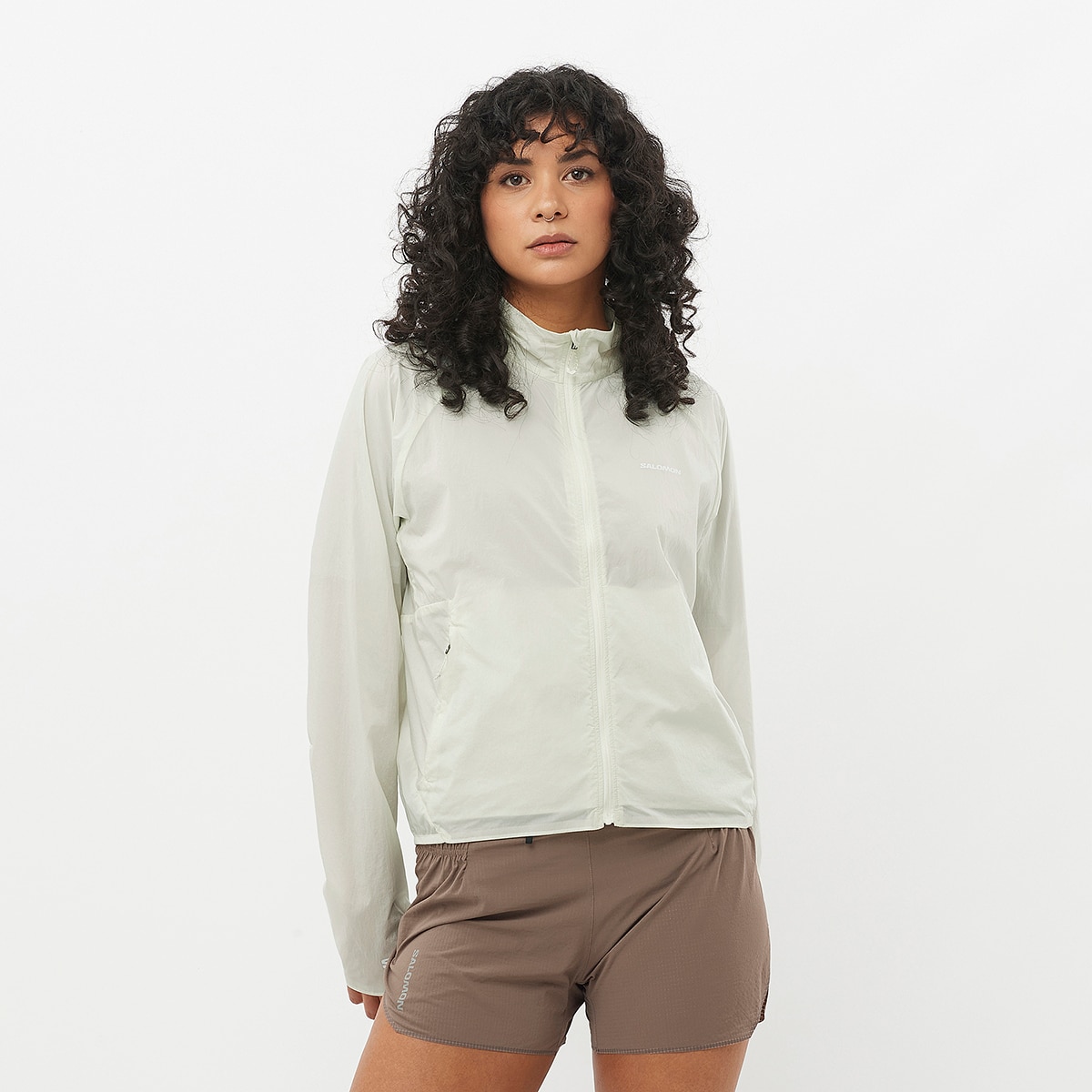 Imagen 0 de Chaqueta cortavientos de mujer SHKout FLY Salomon Verde