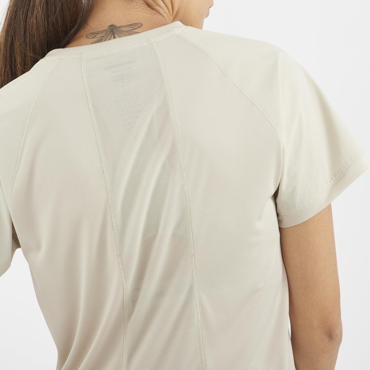 T-shirt de Manga Curta Outline Castanho-3