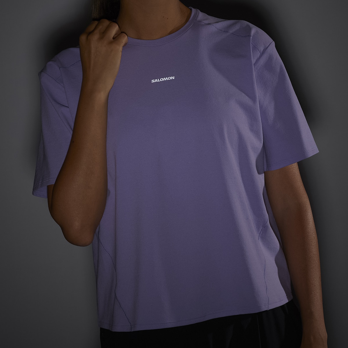 T-shirt de Manga curta Trackline Roxo-3