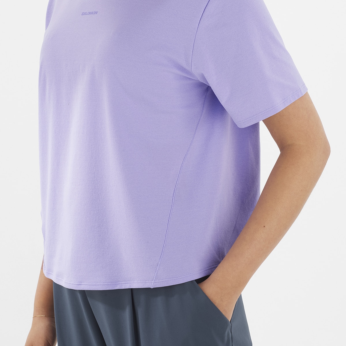 T-shirt de Manga curta Trackline Roxo-4