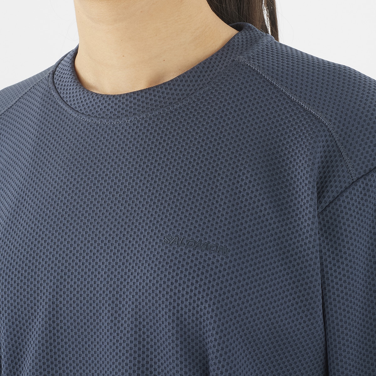 Sweatshirt de Decote Redondo Motomesh Cinzento-3