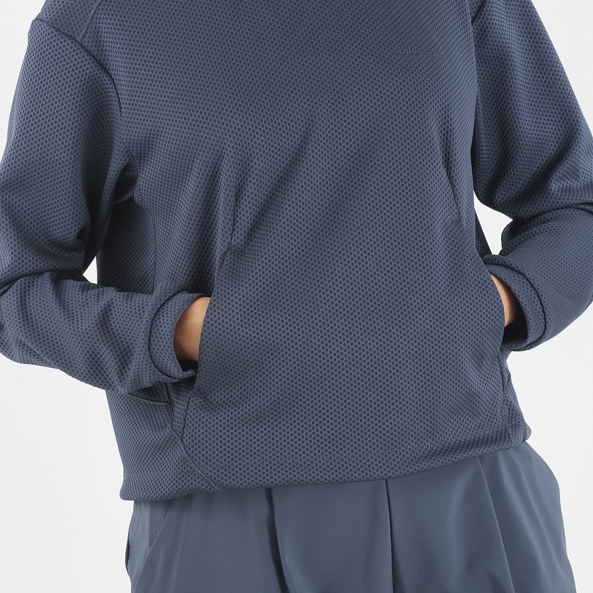 Sweatshirt de Decote Redondo Motomesh Cinzento-5