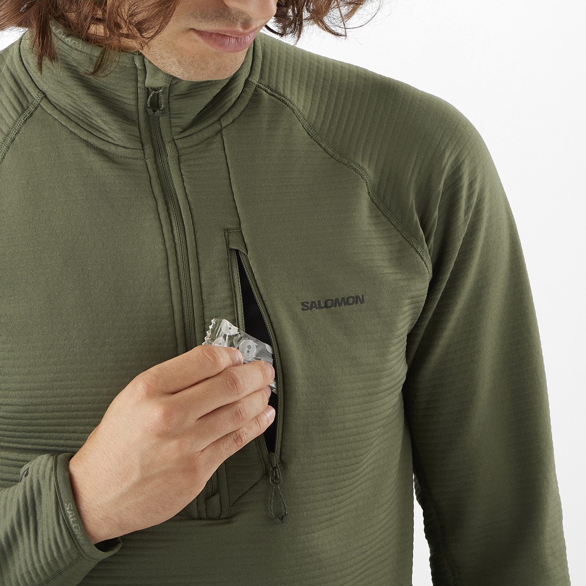 Capa de Meio Fecho de Correr Essential Lightwarm Cinzento-3