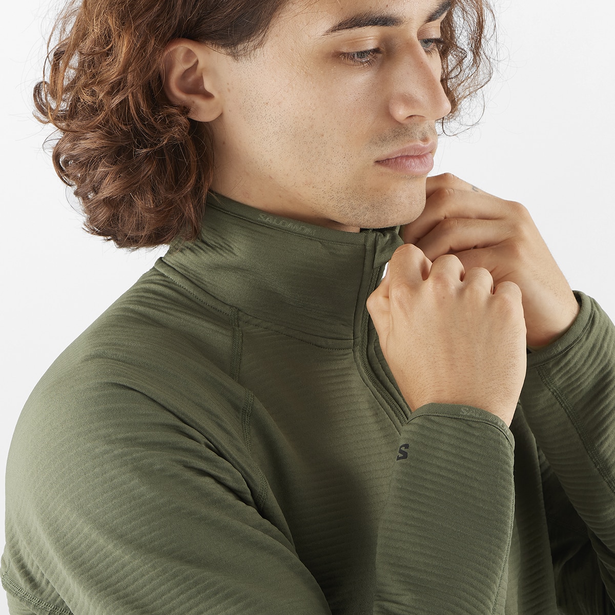 Capa de Meio Fecho de Correr Essential Lightwarm Cinzento-4