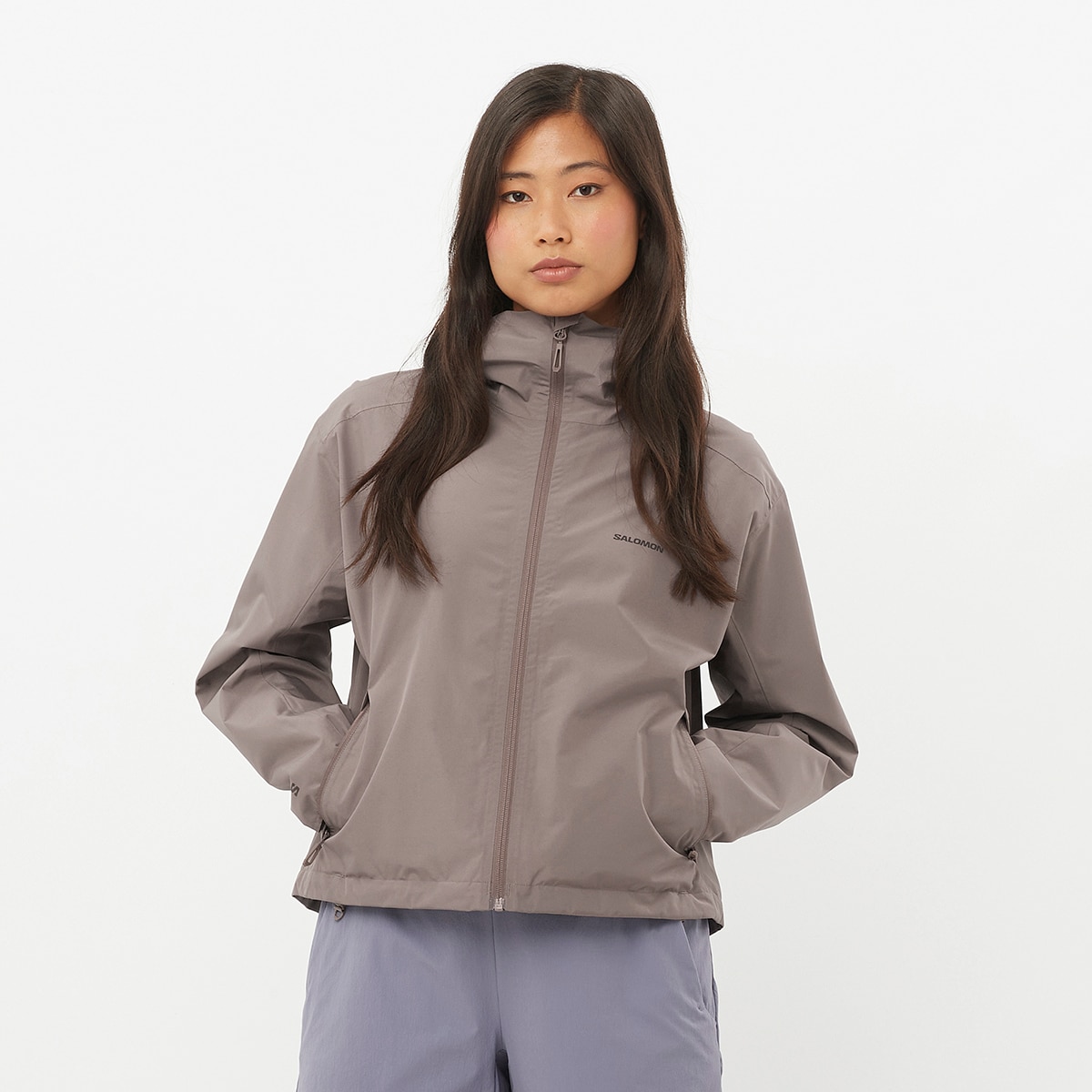 Imagen 0 de Chaqueta shell de mujer OUTSCAPE 2L Salomon Rojo